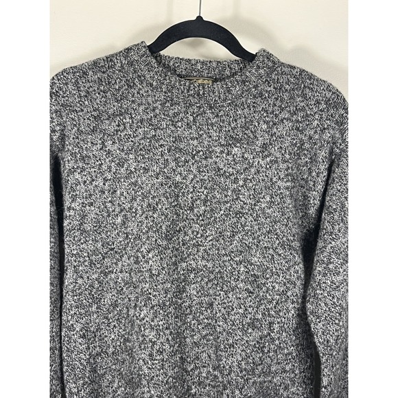 Vintage 90s Eddie Bauer Charcoal Wool Crewneck Sweater USA Made Size Small (N) - Picture 2 of 9